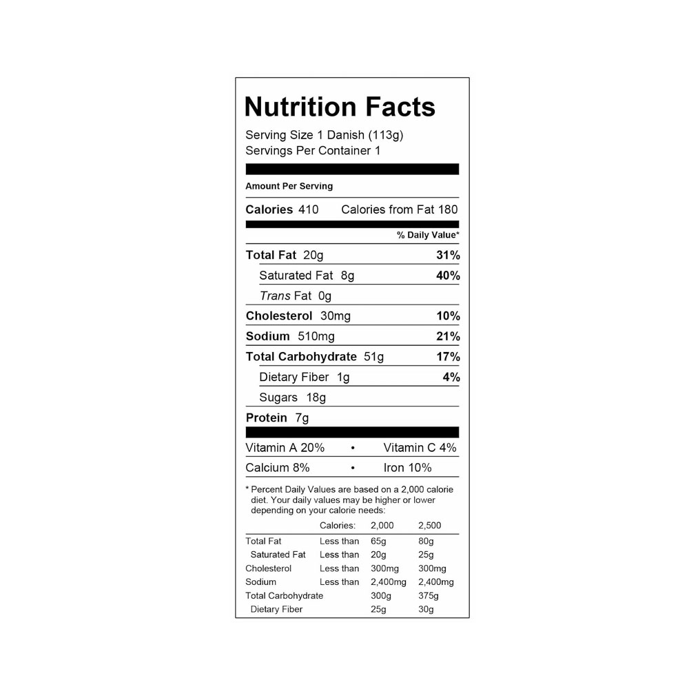 Oven Delights French Vanilla Danish Made with heavy cream - Image 2