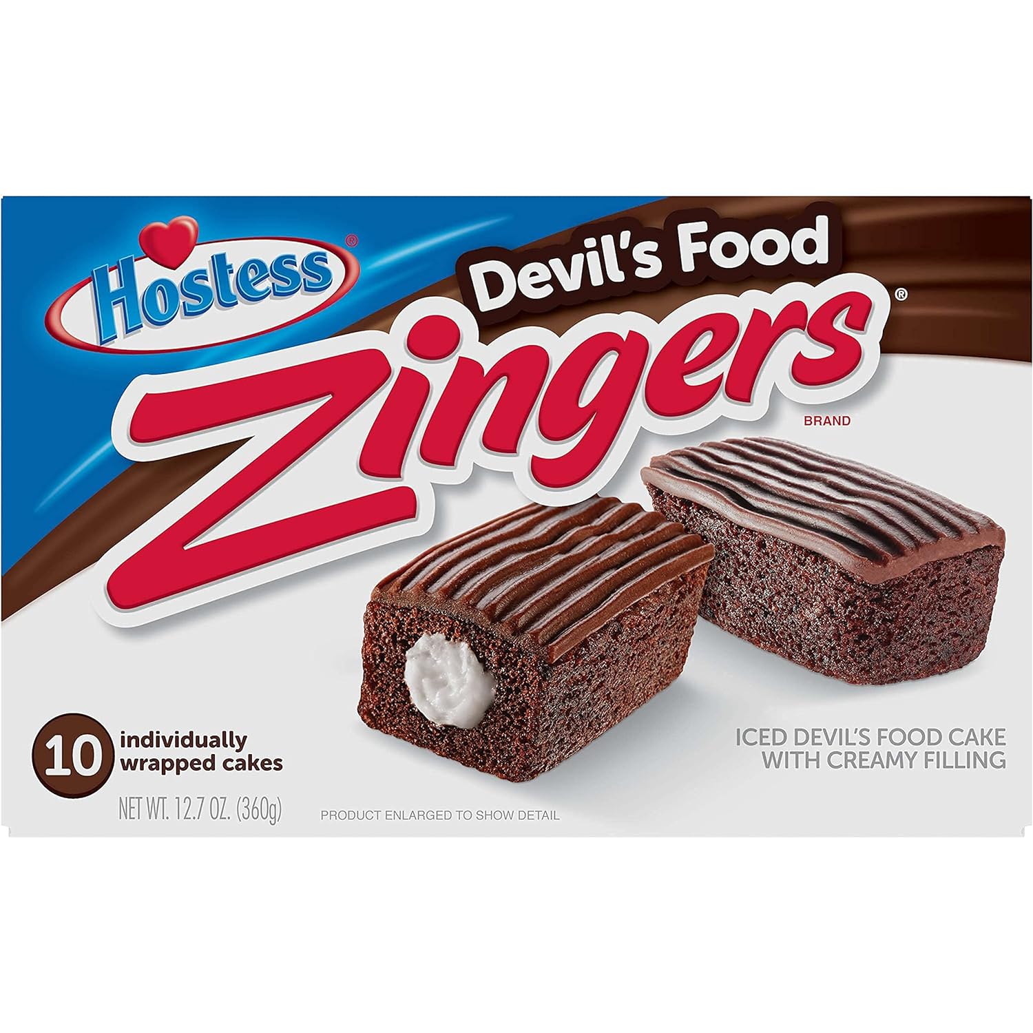 Hostess Iced Devil's Food Zingers | 12.7 Ounce | 10 Count - Image 3