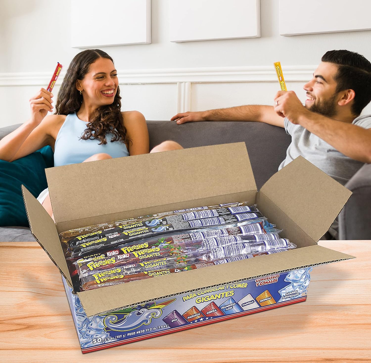 50 Pack Kisko Freezies Giant Freeze Pops - Image 3